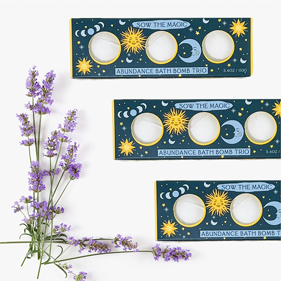 Bath Bomb Trio Moon Phase Abundance