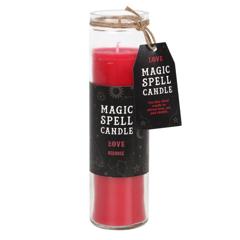 Candle Magic Spell Love - Red Rose
