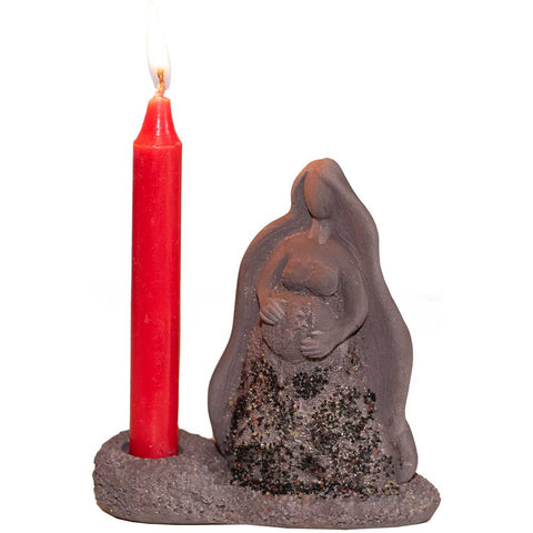 Gypsum Mini Candle Holder Gaia