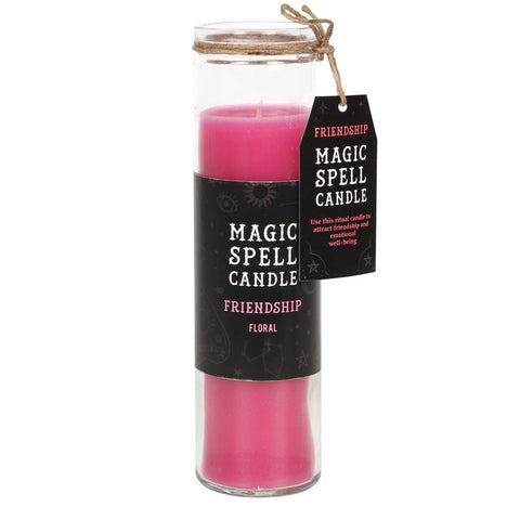 Candle Magic Spell Friendship - Floral