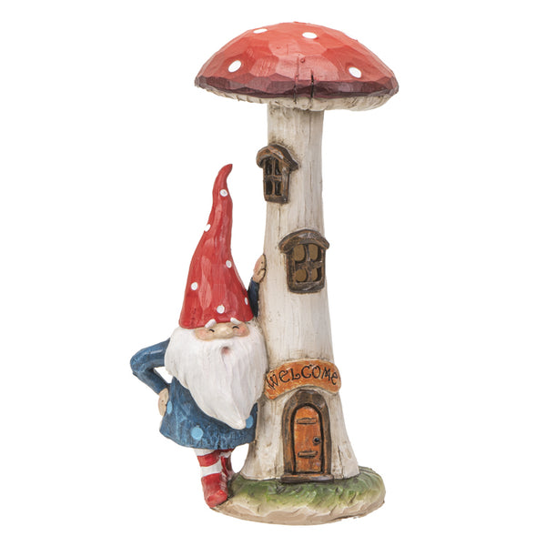 Gnome With Led Mushroom