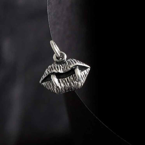 Pendant Vampire Fangs Sterling Silver