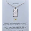 Necklace Tarot The World Sterling Silver