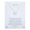 Necklace carded moonstone round sterling silver