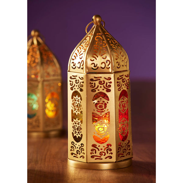 Chakra Lantern Large Gold Finish