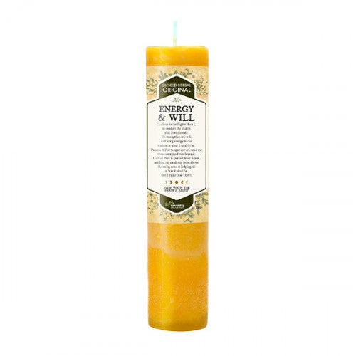 Candle Blessed Herbal Energy & Will