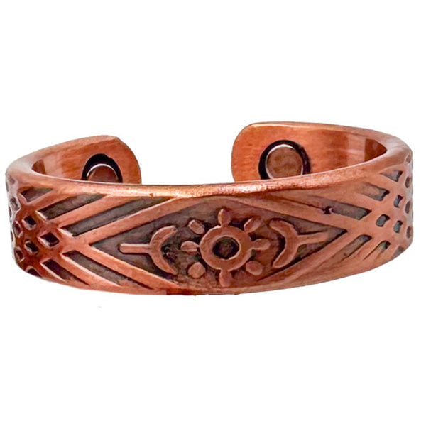 Magnetic Copper Ring - Evil Eye
