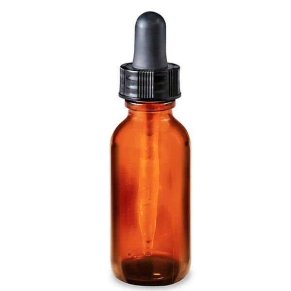 Bottle amber 30 ml with glass dropper