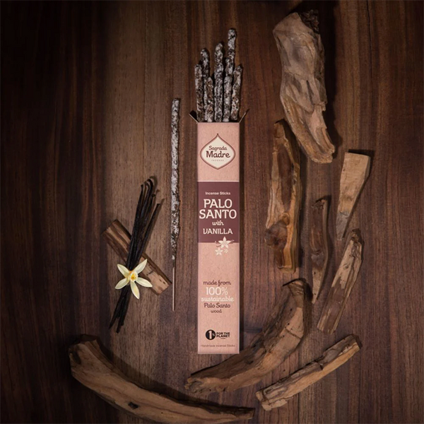 Sagrada Madre Incense: Palo Santa with Vanilla