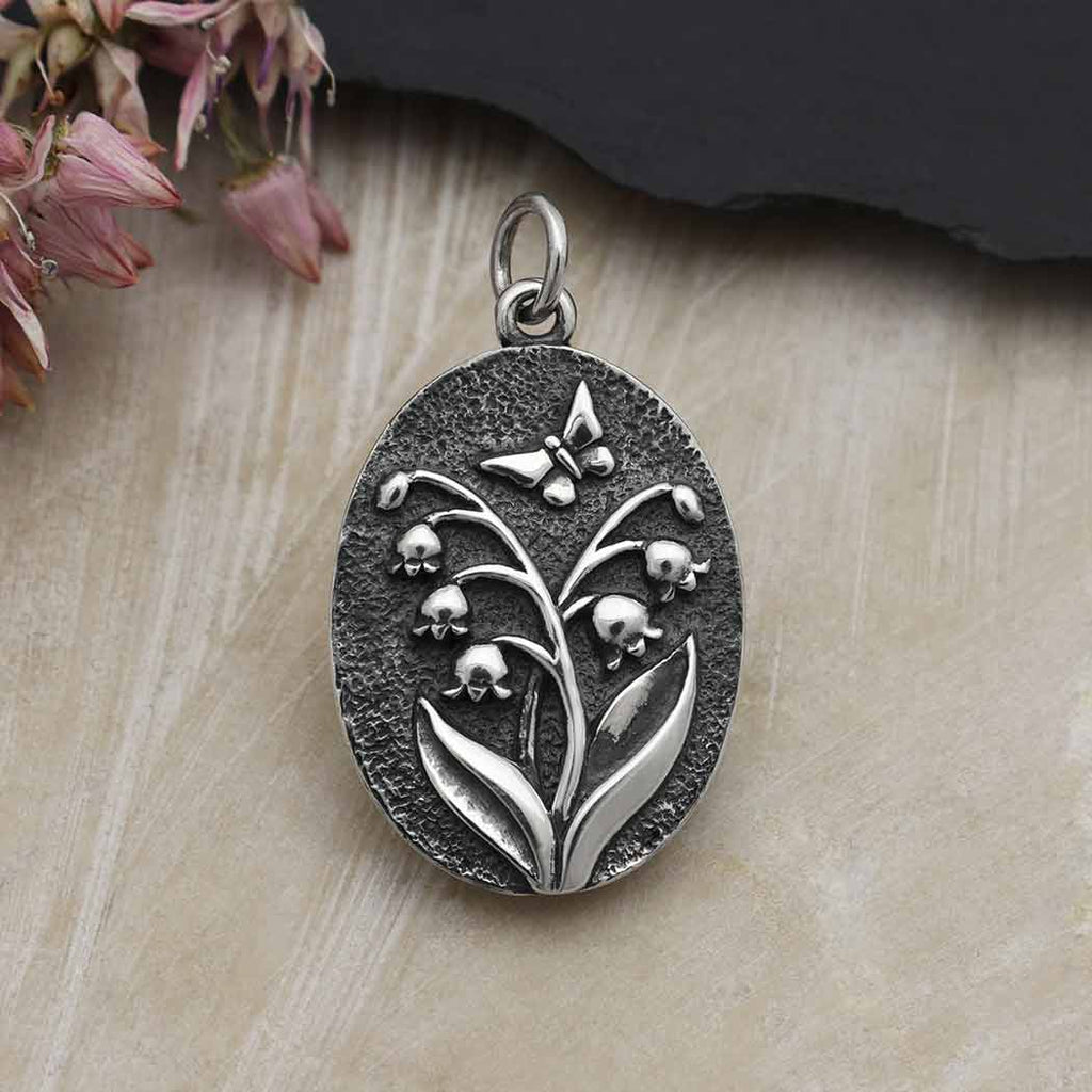 Pendant Lily of the Valley sterling silver