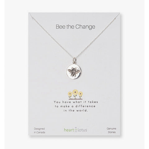 Necklace Carded Bee the Change Sterling Silver