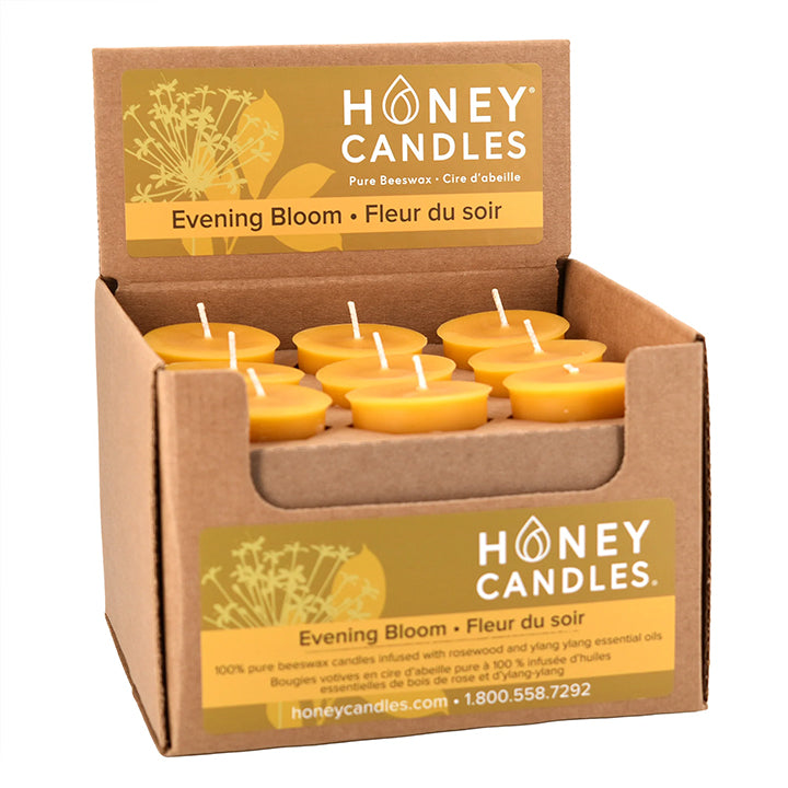 Beeswax Votive evening bloom (1 votive)