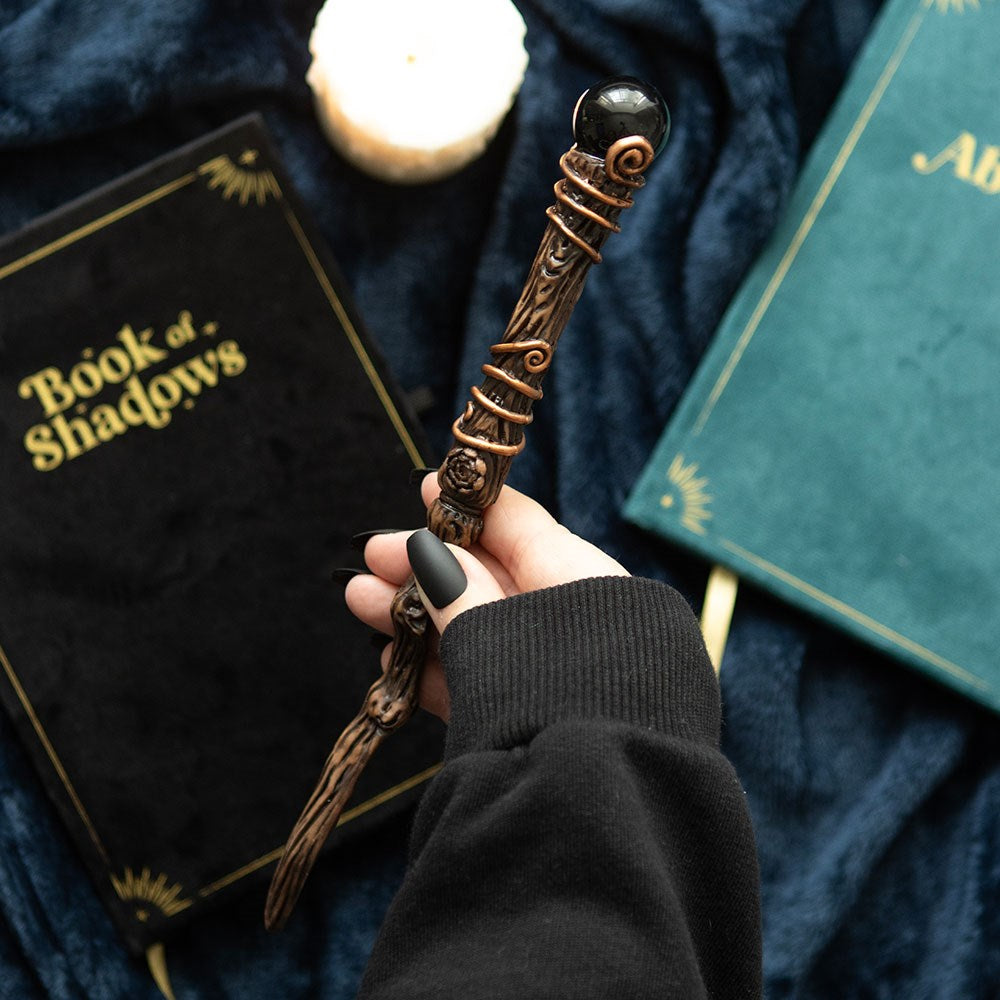 Wand: Protection Black Obsidian