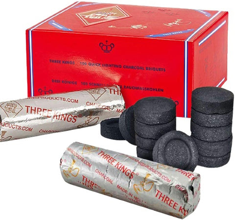 Three Kings 33mm charcoal tablets