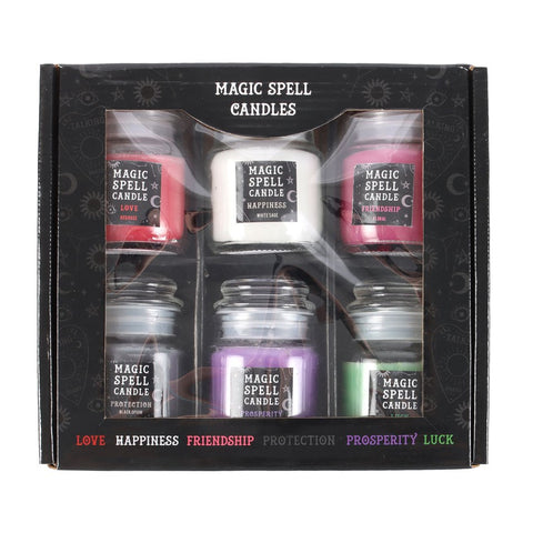 Set of 6 Magic Spell Candles Gift Set