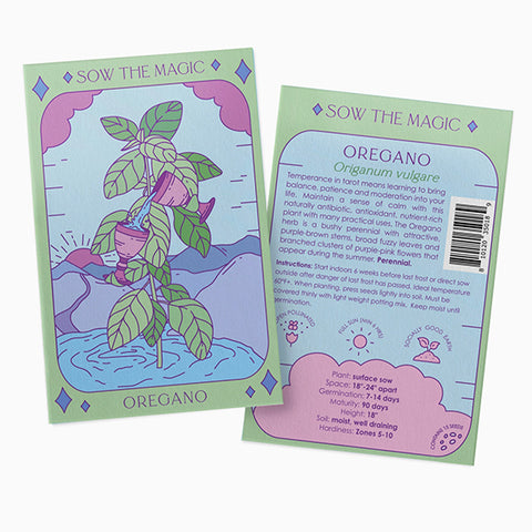 Tarot Garden + Gift Seed Packet: Oregano