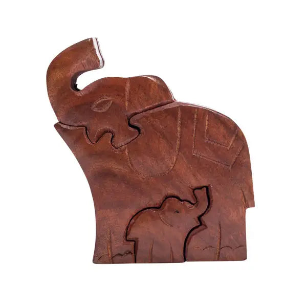 Mama Elephant Puzzle Box