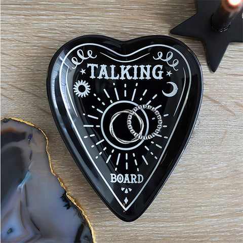 Black Ouija Talking Board Planchette Trinket Dish