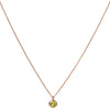 Birthstone Necklace Rose Gold April Cubic Zirconia