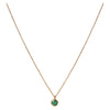 Birthstone Necklace Rose Gold May Emerald