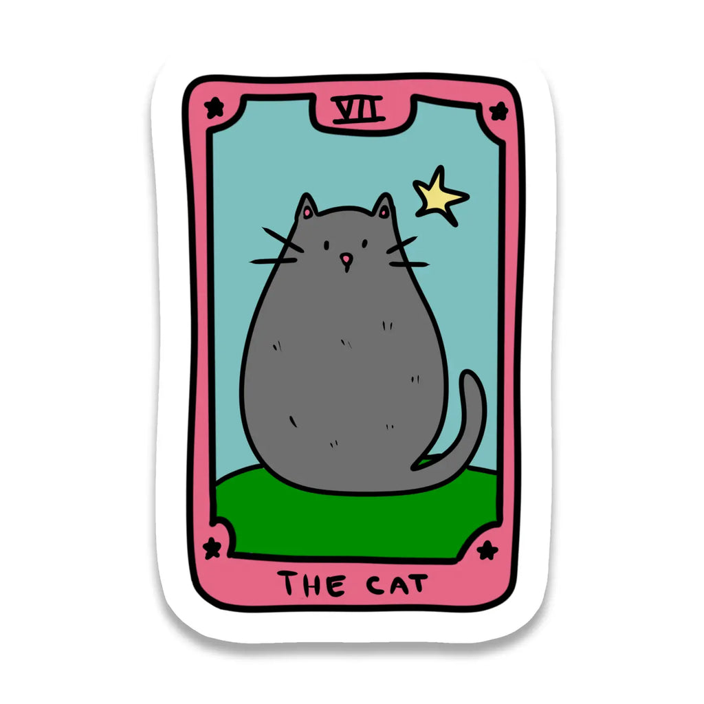 Vinyl Sticker : The Cat Tarot Card