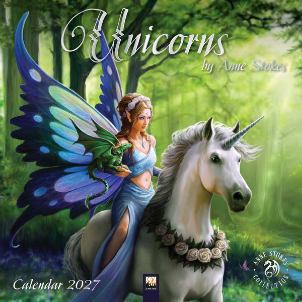 Wall Calendar 2027 Unicorns by Anne Stokes