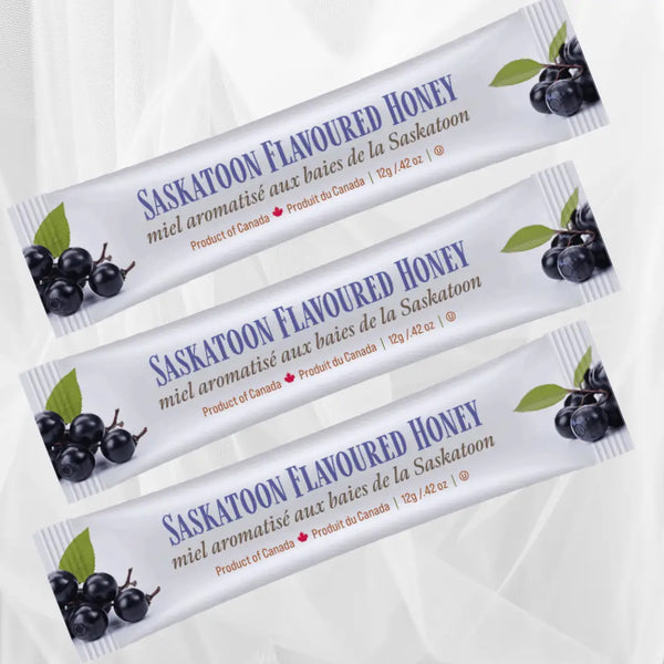 Honey Squeeze Pack - Saskatoon Flavoured (one 12g package)