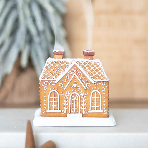 Christmas Gingerbread House Incense Cone Burner