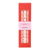 Set of 3 Love Heart Valentines Day Taper Candles