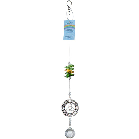 Sun catcher pewter trinity circle - Nova Scotia tartan colours