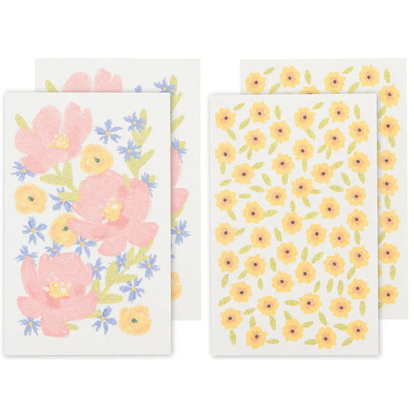 Pop Up Sponges Set of 4 Assorted: Full Bloom