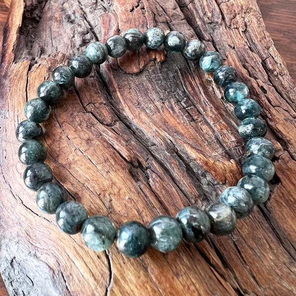 Bracelet 6mm Blue & Green Kyanite