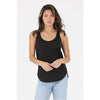 Scoop Neck Curved Hem Knit Tank Top