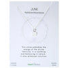 Birthstone necklace claw setting JUNE sterling silver
