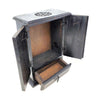 Pentagram Wooden Cupboard Black