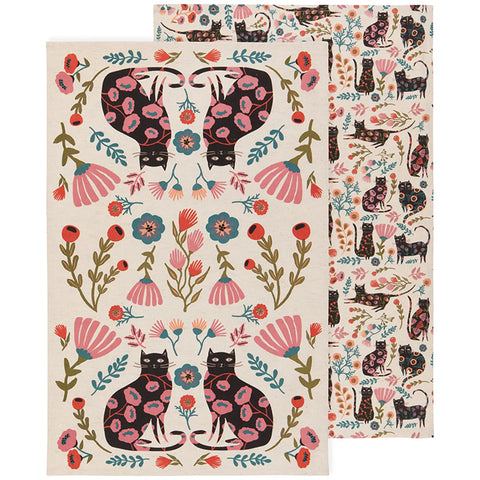Dishtowels Set of 2: Catbloom