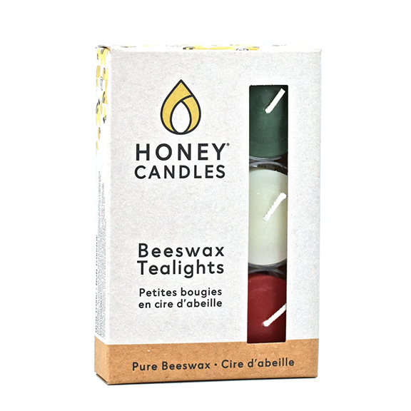 6 Pack of Coloured Beeswax Tealight Candles