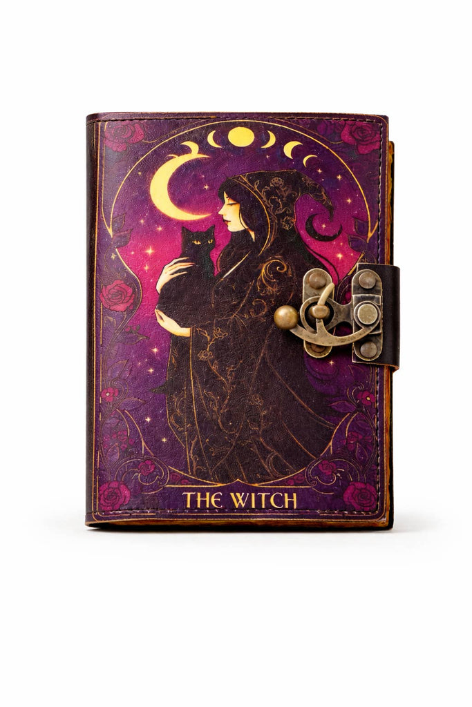 Handmade Leather Journal Blank The Witch
