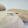 Ring crescent moon sterling silver
