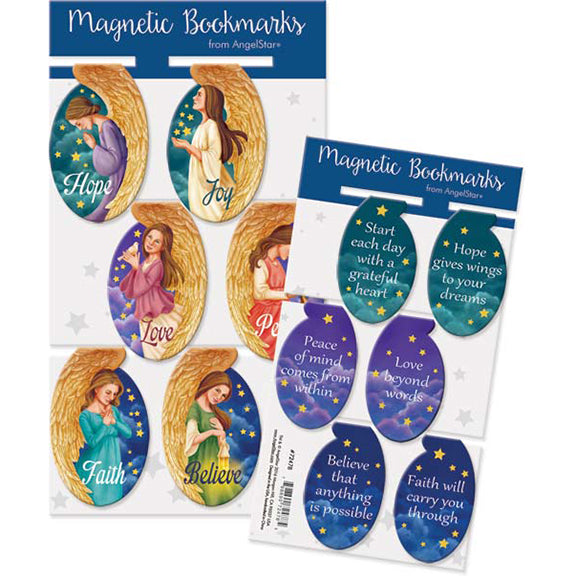 Magnetic Bookmarks (set of 6) - Angels