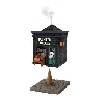Spooky Street - Haunted Library Resin Incense Cone Holder