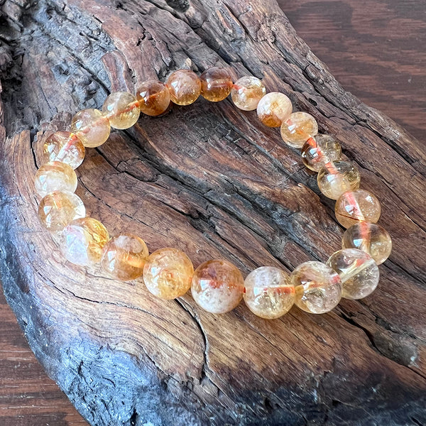 Bracelet 8mm citrine (heat treated)