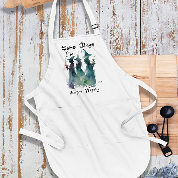 Kitchen Cotton Apron Some Days Extra Witchy