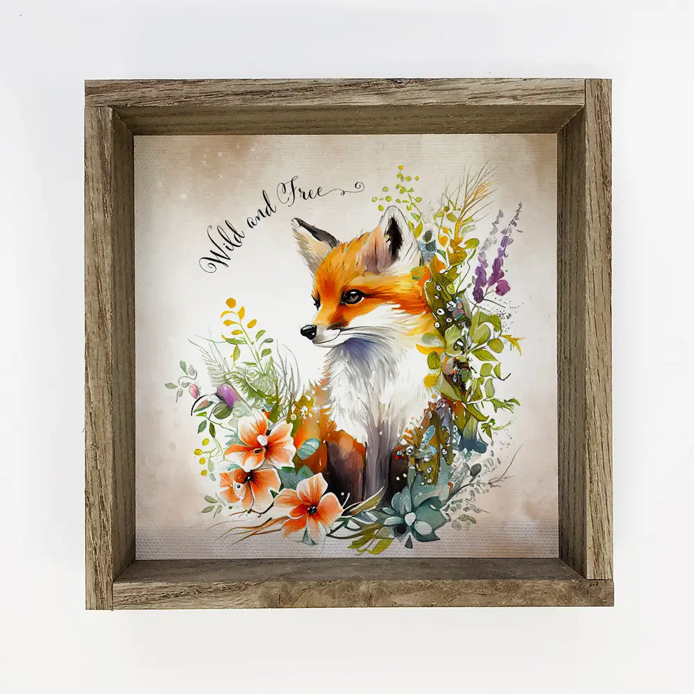 Wild and Free Fox - Spring Fox Painting