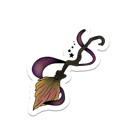 Vinyl Sticker: Broom