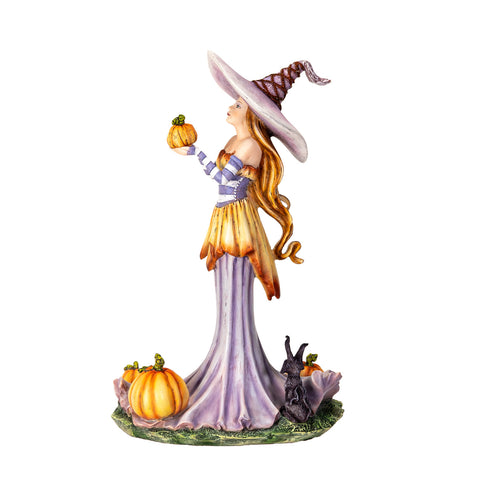 Pumpkin Witch Statue