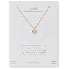 Birthstone Necklace Rose Gold June Rainbow Moonstone