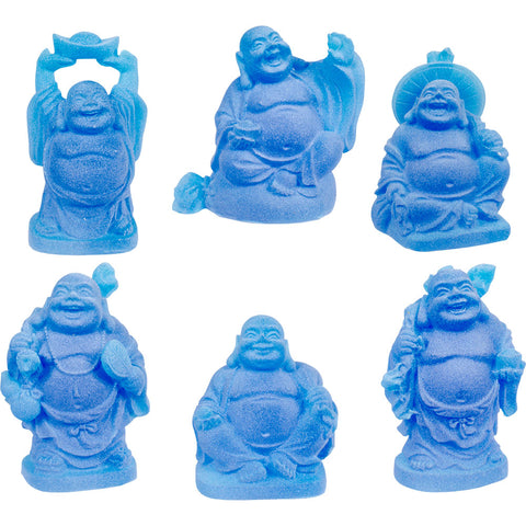 Statue buddha frosted set of 6 Glow in the Dark