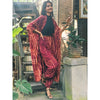 Pants Bone Tie Dye - Maroon & Gold
