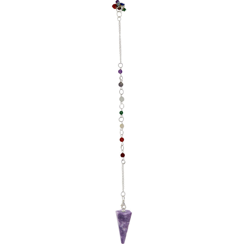 Pendulum - Chakra - Hexagonal Lepidolite